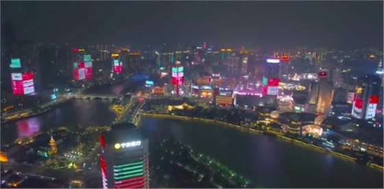 城市建筑燈光秀